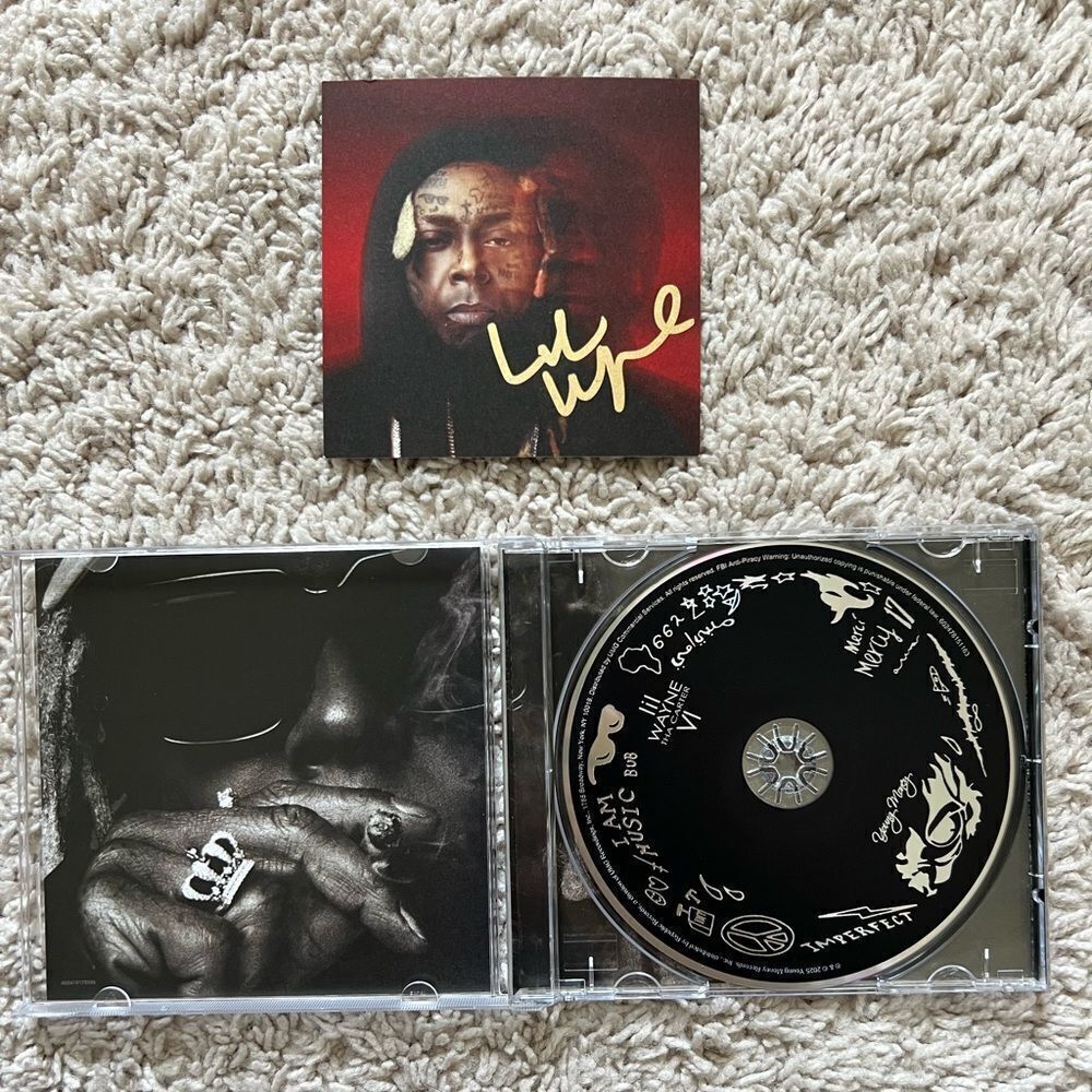 LIL WAYNE Tha Carter VI CD ALBUM WITH Signed AUTOGRAPH Art Card